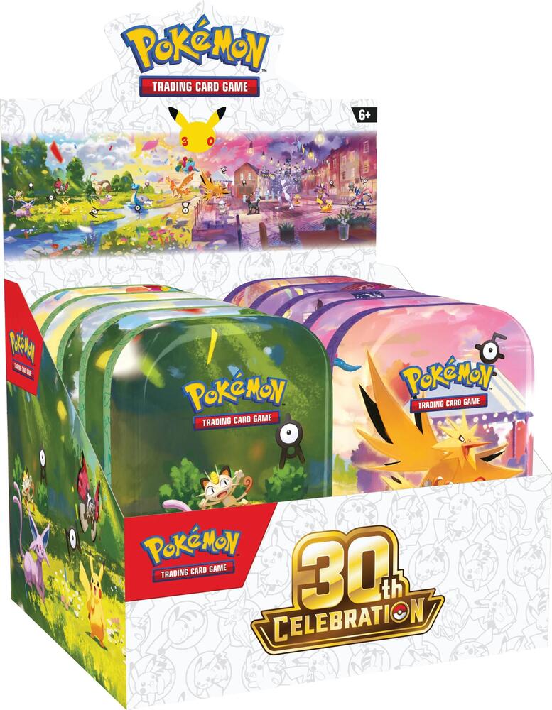 Pokémon 30th Celebration Mini Tin Display – Englisch