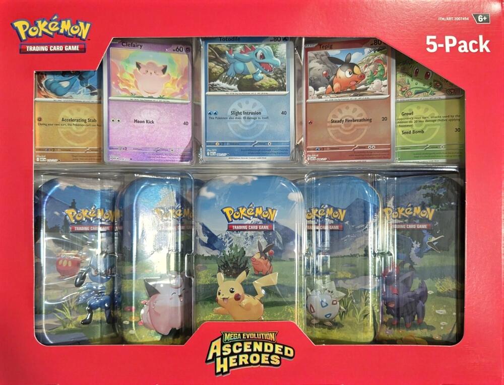 Pokémon Costco Ascended Heroes Mini Tins 5-Pack – Englisch