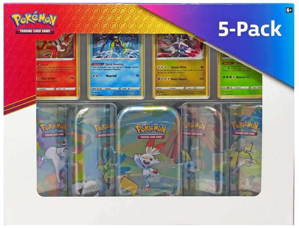 Pokémon Costco Galar Pals Mini Tins 5-Pack – Englisch