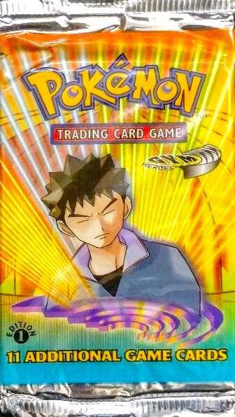 Pokémon Gym Heroes Booster Pack [1st Edition] – Englisch