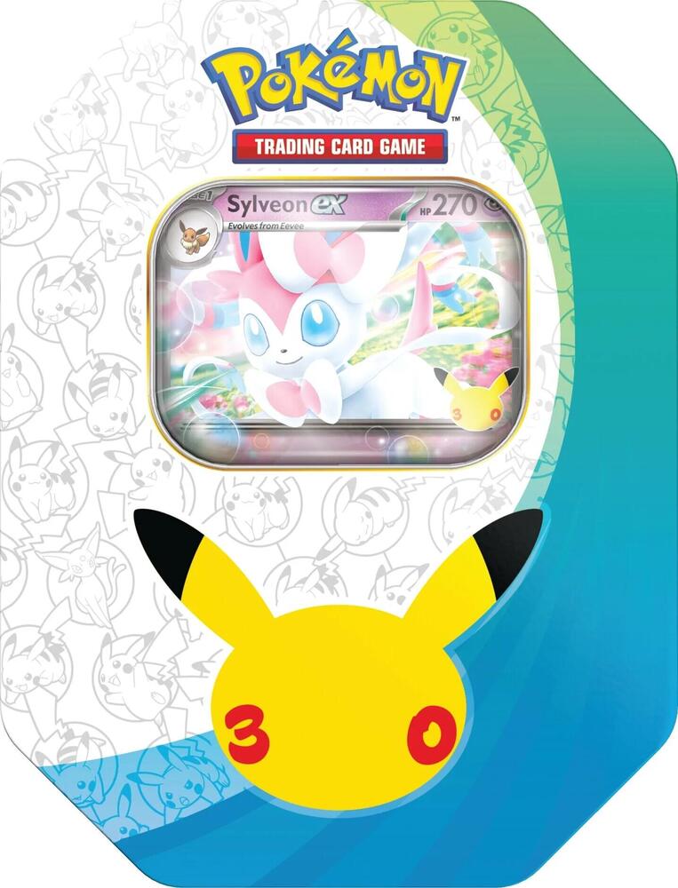 Pokémon 30th Celebration ex Tin [Sylveon ex] (International Version) – Englisch