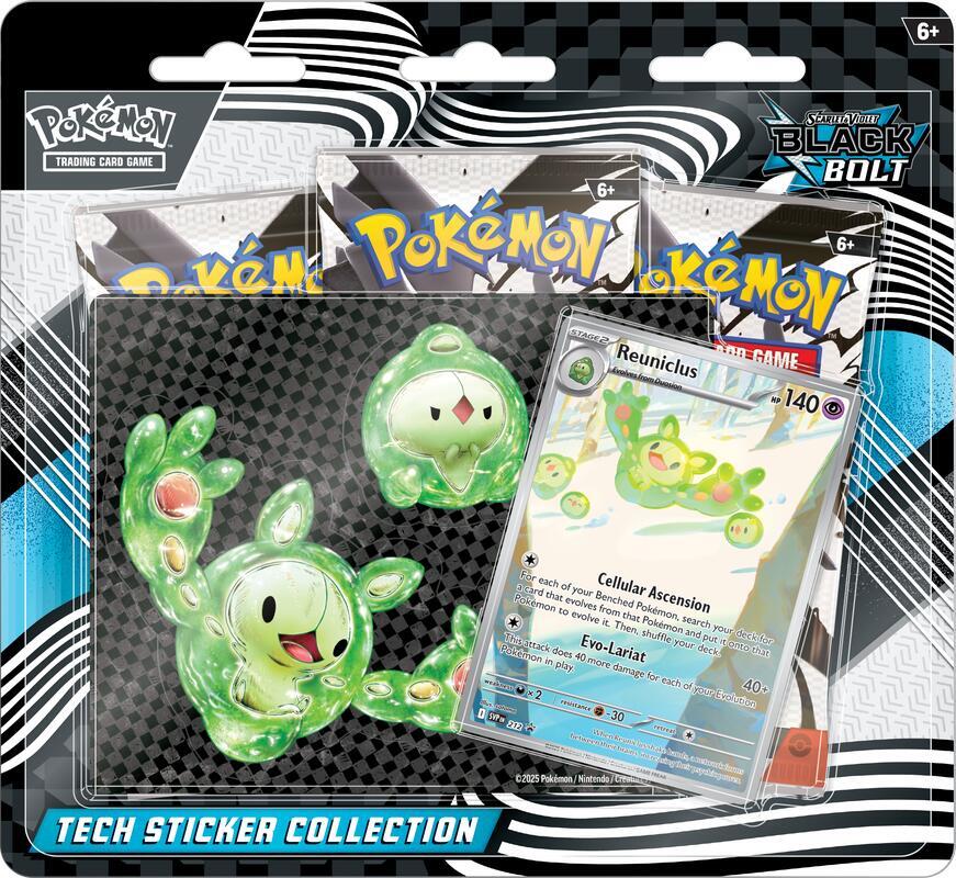 Pokémon Black Bolt Tech Sticker Collection – Englisch